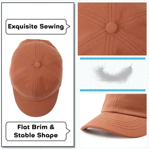 Vista 60 de Peecabe Gorra de béisbol para niños pequeños, unisex, de algodón, ajustable, para bebés, niños, gorra de béisbol para niñas de 1 a 5 años