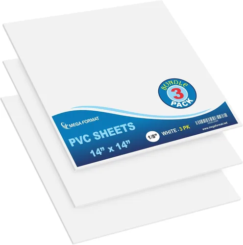 Vista 11 de Mega Format Hojas de plástico de PVC expandido – Hoja negra rígida de 5 x 7 pulgadas para manualidades, señalización y exhibiciones – Sintra Negro