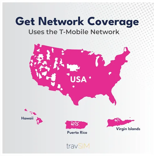 Vista 7 de travSIM Tarjeta SIM de EE. UU., Canadá México Red T-Mobile Datos ilimitados para los EE. UU., 5 GB para Canadá y México Llamadas nacionales