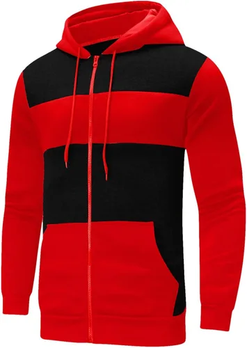 Vista 6 de EELHOE Mens Hoodie Sweaters Long Sleeve Baggy Midweight Tops with Hood Athletic Regular Fit Breathable Pullover