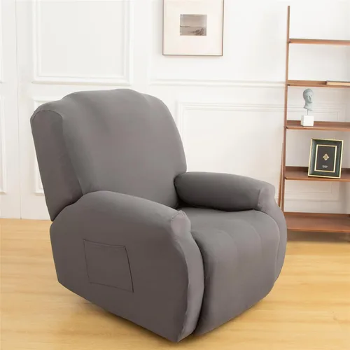 Vista 18 de LazyBoy - Funda para sillón reclinable, color liso, 4 piezas, fundas protectoras de muebles para sillón reclinable con bolsillo, funda para sofá