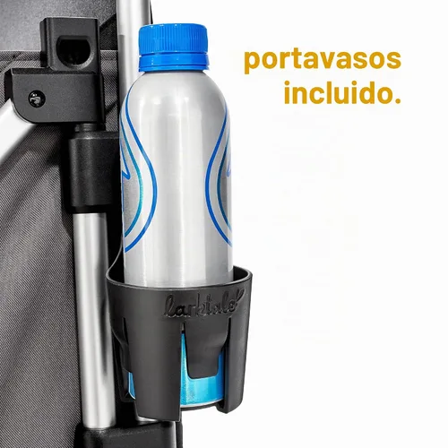 Vista 8 de Larktale Caravan - Caravana plegable de doble plaza, cochecito todo terreno para niños, bebés, niños pequeños