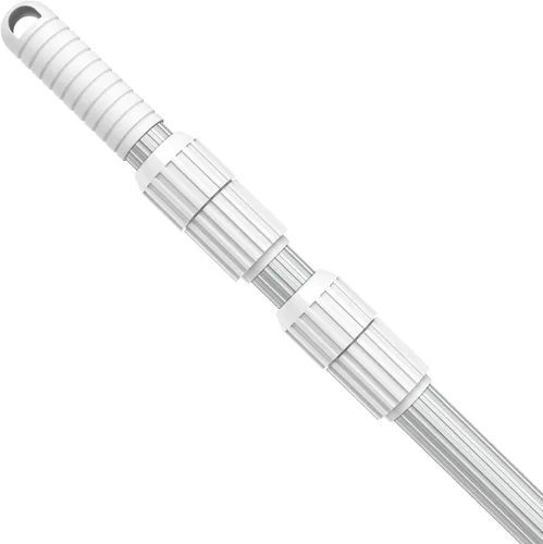 Vista 9 de YEECHUN Poste de piscina profesional de 16.5 pies telescópico de aluminio resistente, longitud ajustable de 6.5 a 16.5 pies, poste universal