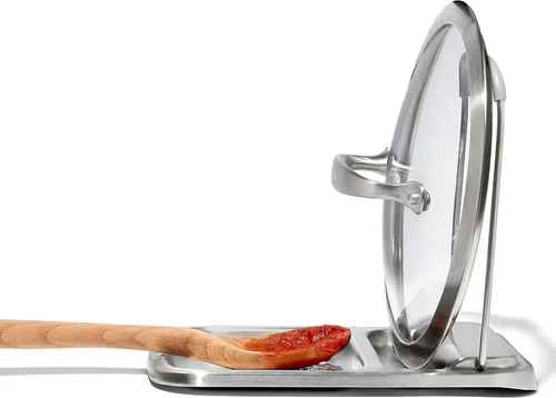 Vista 12 de OXO Good Grips - Soporte para cucharas de acero inoxidable con soporte para tapa