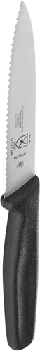 Vista 3 de Mercer Culinary Cuchillo de barra ondulada de punta puntiaguda, borde 4, negro