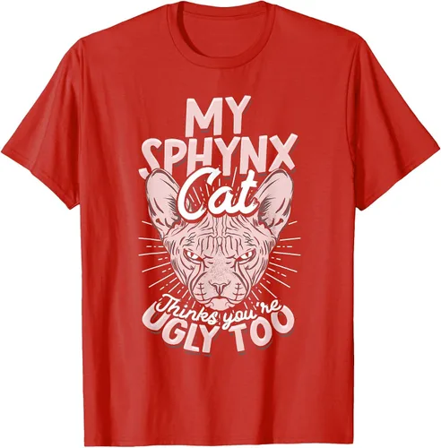 Vista 23 de My Sphynx Cat Thinks You're Ugly Too Pet Hairless Cat Sphynx T-Shirt Asphalt Grey