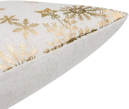 Vista 7 de JWH Funda de almohada decorativa de ciervos amantes de la Navidad, con estampado dorado, funda de almohada de lino, cojín de invierno