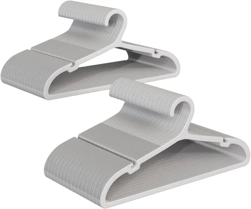 Vista 14 de ABHENG UAPY0530B - Paquete de 30 perchas para ropa, perchas de plástico antideslizantes, perchas que ahorran espacio, resistentes, para colgar ropa