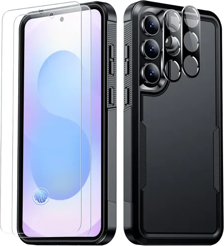 Vista 26 de SPIDERCASE Funda diseñada para Samsung Galaxy S25, [protección contra caídas de grado militar de 10 pies], paquete de 2
