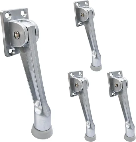 Vista 14 de QCAA Soporte de puerta de Kickdown resistente, 4", Zinc Die Cast, Cobre antiguo, Hecho en Taiwán