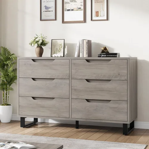 Vista 14 de Garvee 5 cómodas para dormitorio, cajón vertical de 50.5 pulgadas con almacenamiento