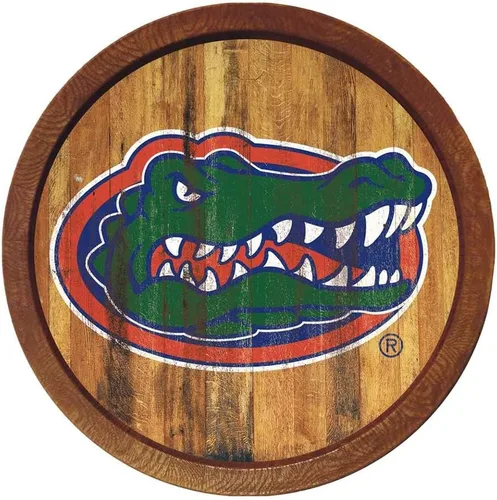 Vista 70 de The Fan Brands NCAA Alabama Crimson Tide: "Faux" - Letrero de barra del equipo deportivo, decoración para el hogar, dormitorio, garaje, oficina