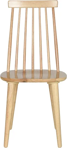 Vista 7 de SAFAVIEH Furniture - Juego de 2 sillas auxiliares Burris - Gris - Madera maciza - Diseño moderno de línea limpia - Ideal para comedor, cocina, sala