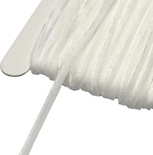 Vista 127 de Chenkou Craft Cinta de Terciopelo Beige 25 Yardas 1/4" Lotes a Granel (Beige, 1/4"(6mm))