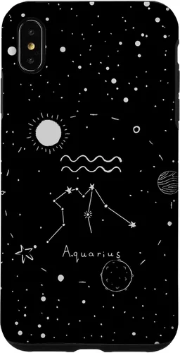 Vista 11 de Aquarius Astrology Celestial Zodiac Sign Aesthetic Case for iPhone 17