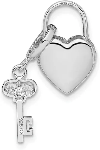 Vista 3 de Collar de plata de ley 925 con cierre de corazón de 0.394 pulgadas, colgante de medallón personalizado con foto y joyería fina para mujer, regalos