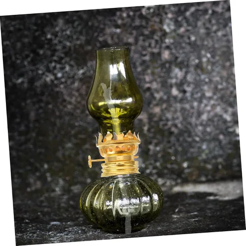 Vista 9 de DOITOOL Base de lámpara de queroseno Perilla Oil Kerosene Lantern Lámpara de aceite Lámpara de soporte de metal Linterna de aceite Linterna