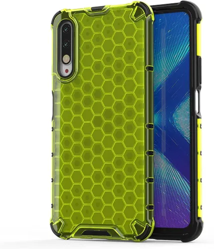 Vista 12 de Pzwoxukhov Funda compatible con Huawei Nova 3i, compatible con Huawei P Smart+ 2018 Honeycomb Anti-Drop Shock-Absorbing Case Negro