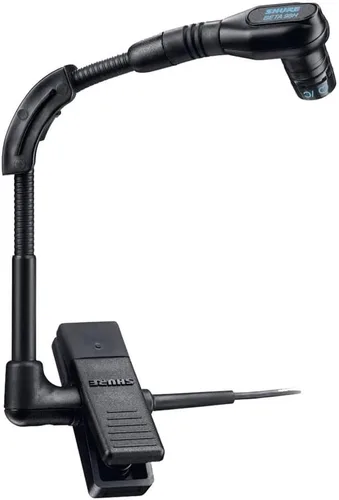 Vista 4 de Shure Micrófono inalámbrico BETA 98H/C - Micrófono de instrumento en miniatura con conector TA4F Mini XLR de 4 pines, condensador cardioide, clip