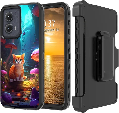 Vista 153 de Funda para Moto G Stylus 5G 2023 con funda de clip para cinturón y soporte, resistente de doble capa, resistente a prueba de golpes, para Motorola