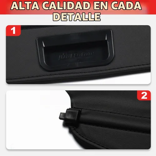 Vista 3 de Cubierta de carga para Toyota Rav4 2006 2007 2008 2009 2010 2011 2012 para accesorios de Toyota Rav4, negra, retráctil, estilo de fábrica, cubierta