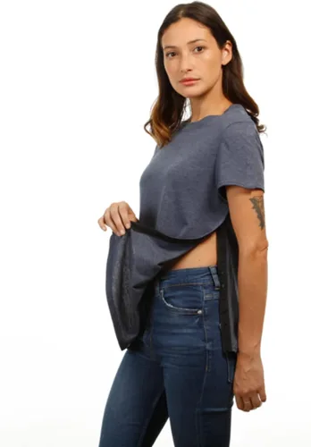 Vista 3 de MAI Camisas postquirúrgicas de hombro Ropa de quimioterapia Camisa de manga corta para mujer