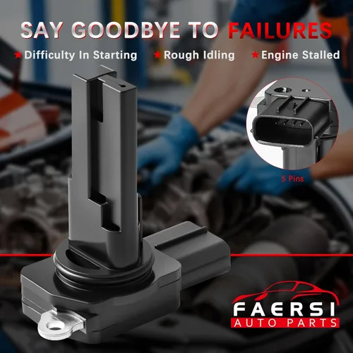 Vista 7 de FAERSI Medidor de sensor de flujo de aire masivo MAF 22680-AA380 compatible con 2009-2014 Forester 2008-2014 Impreza 2008-2014 Legacy 2008-2014