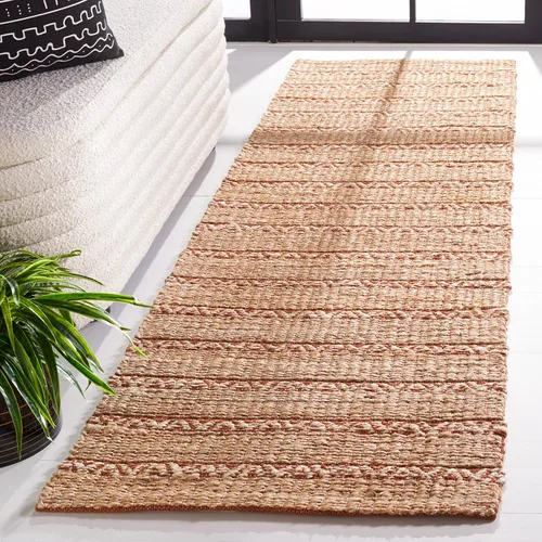 Vista 17 de SAFAVIEH Natural Fiber Collection NFB655Z - Alfombra de pasillo de 2 pies 3 pulgadas x 8 pies, color negro y natural, hecha a mano de yute a rayas