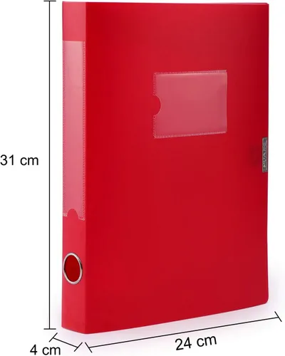 Vista 3 de HUA JIE Cajas de almacenamiento A4 de plástico con tapa, organizador de carpetas de archivos, caja de archivos para oficina, papel tamaño carta