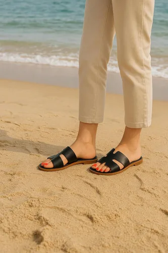 Vista 6 de CUSHIONAIRE - Sandalias Voyage para mujer, con espuma viscoelástica, distintos anchos disponibles