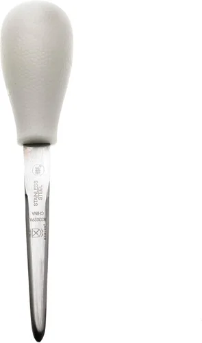Vista 9 de Mercer Culinary Cuchillo para almejas con mango de polietileno, 3-1/4, blanco
