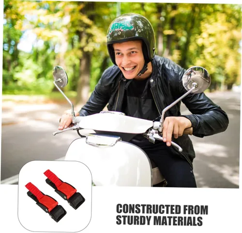 Vista 8 de SOLUSTRE 4pcs motocicleta hebilla clips liberación rápida para equipo de seguridad fácil instalación para accesorios rojo