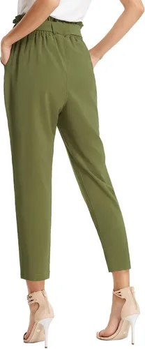 Vista 2 de GRACE KARIN Pantalones cortos de cintura con bolsillos para mujer