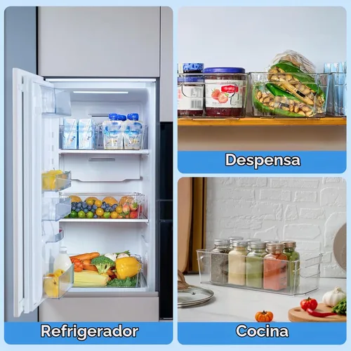 Vista 6 de JollyPack Contenedores de almacenamiento de plástico transparente, paquete