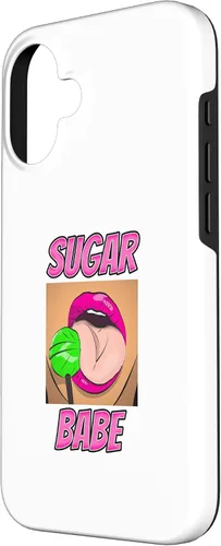Vista 2 de Sugar Babe Sexy Woman Lick Lollipop Cartoon Comic hot Fun Case for iPhone 16