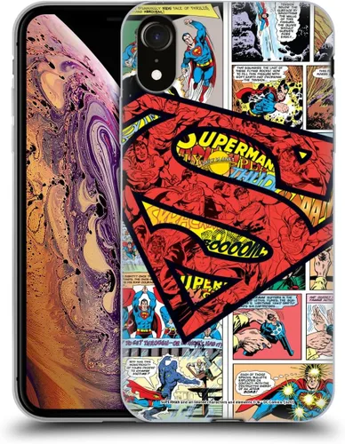 Vista 53 de Head Case Designs Funda de gel con licencia oficial de Superman DC Comics Collage Comicbook Art [protección de grado militar] compatible con Apple