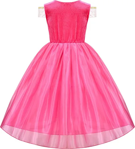 Vista 3 de Avady Belle Princess Dress for Girls Layered Off Shoulder Princess Dress Up Kids Halloween Costume