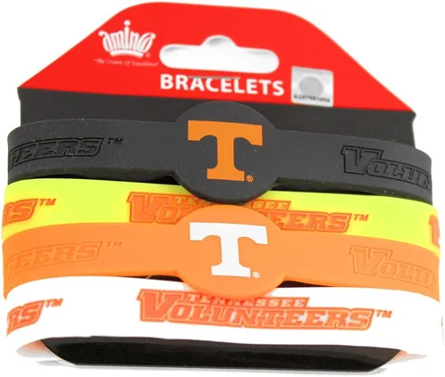 Vista 13 de aminco NCAA unisex-adult Silicone Bracelet (4-Pack)
