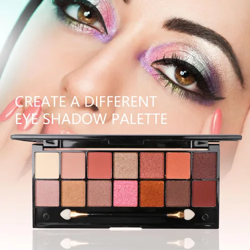 Vista 4 de Kit de maquillaje todo en uno, kit completo multiusos esencial con paleta de sombras de ojos, brillo de labios, base, rímel, lápiz de cejas