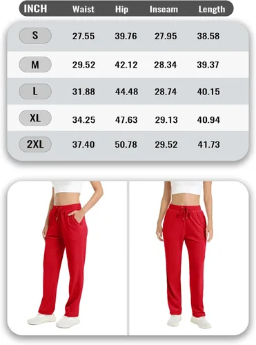 Vista 7 de TACVASEN Pantalones deportivos casuales para mujer, pantalones deportivos de terciopelo de vellón para correr, entrenamiento, descanso, pantalones