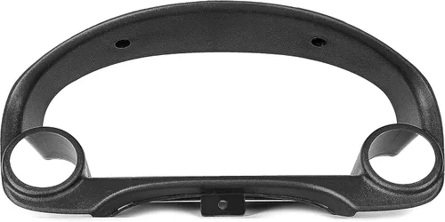 Vista 2 de HECASA Bisel de racimo compatible con Honda Civic 1996-2000, negro, calibre 2, bisel de racimo de doble calibre 2.047 in-2.362 in