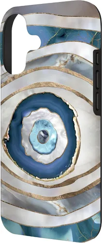 Vista 2 de Funda de adorno de amuleto de mal de ojo para iPhone 17