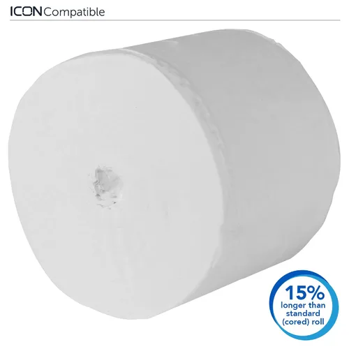 Vista 5 de Scott 07001 Essential - Rollo de papel higiénico sin núcleo, extra suave, estándar, doble capa (caja de 36 rollos)