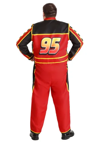 Vista 3 de Disfraz Talla Plus Uniforme de Equipo de Boxes de Cars de Disney y Pixar para Adultos Multicolor