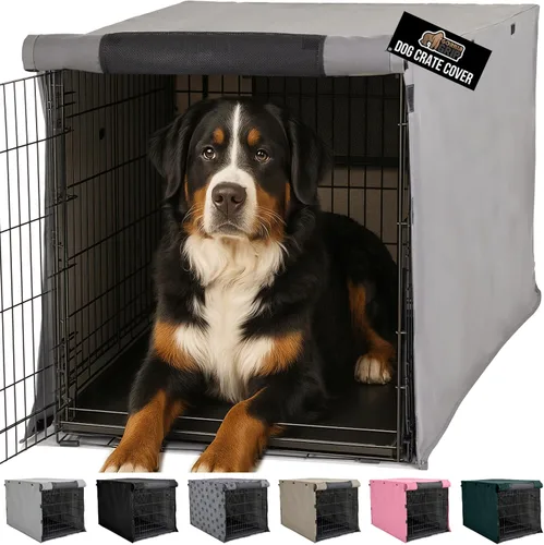 Vista 15 de GORILLA GRIP - Fundas para jaula de perro, cubierta de alambre para perrera Compatible con jaulas para perros de Amazon Basics, cubierta