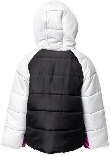 Vista 4 de Marvel Spidey and His Amazing Friends Ghost-Spider - Chaqueta acolchada con cremallera para niñas y niños grandes