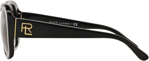 Vista 4 de Ralph by Ralph Lauren Gafas de sol rectangulares Rl8144 para mujer, Negro, gris (blackGrey Gradient)