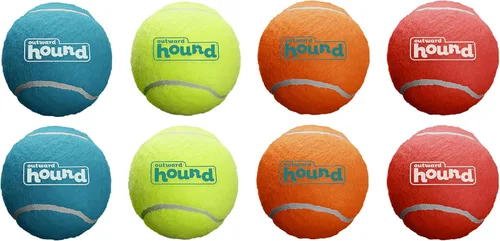 Vista 7 de Outward Hound Tennis Maze Craze - Juguete interactivo chillador para perros, azul