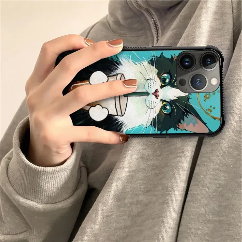 Vista 332 de Funda compatible con iPhone 15, diseño de elefantes africanos, diseño increíble a prueba de golpes, antiarañazos, carcasa trasera de policarbonato