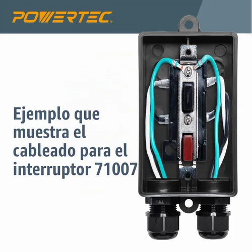 Vista 5 de POWERTEC 71834 Caja de interruptores profundos con herrajes para compatibilidad con POWERTEC Switch - 71007, 71651, 71054, 71577